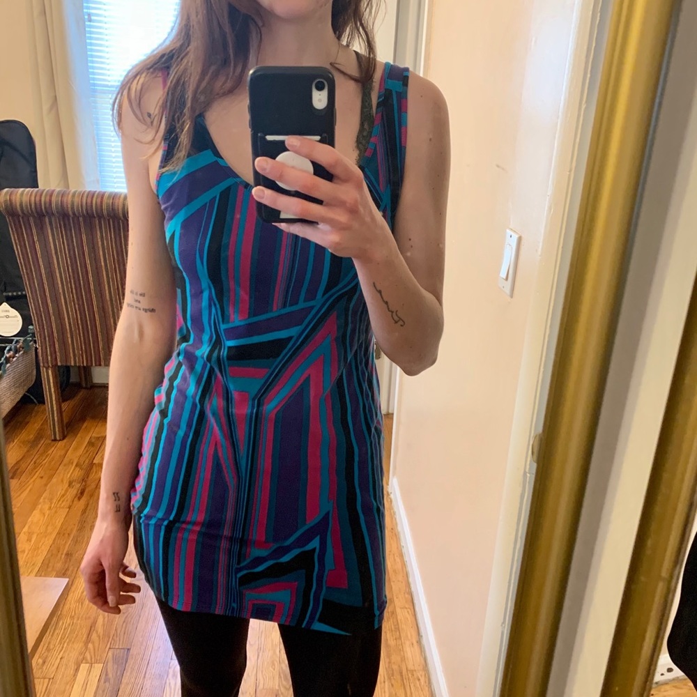 Geometric, Colorful, tight dress